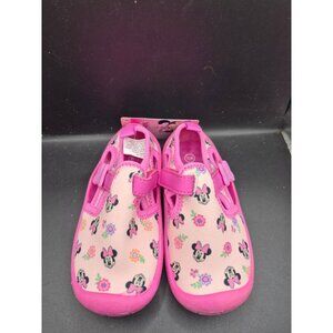 Disney Minnie Mouse Toddler Girls Water Shoes Size 7/8 Pink Floral Bow Strap